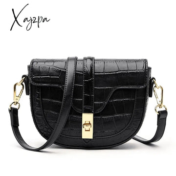 Xajzpa - High Quality Genuine Leather Shoulder Bag For Women New Trend Solid Handbag Luxury Brand